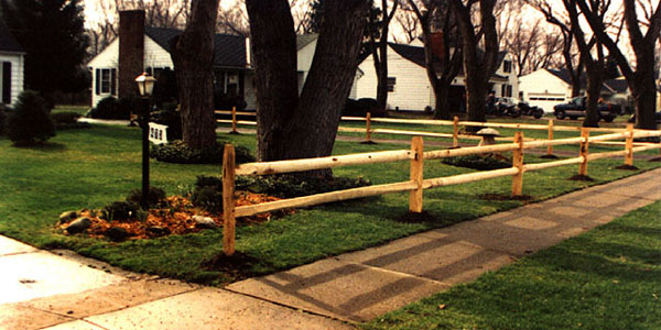 2 Rail Spliit Rail Fencing by Elyria Fence Company