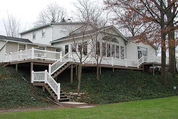 Vinyl Deck Railing by Elyria Fence